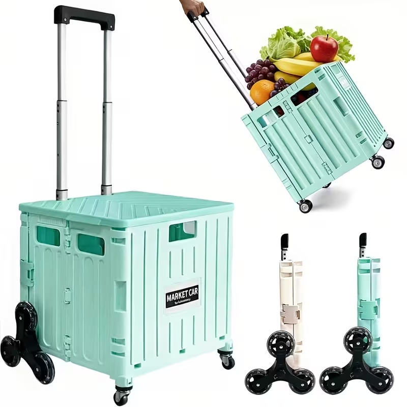 Outdoor Camping Trolley - Carrinho de Compras Portátil, Carrinho de