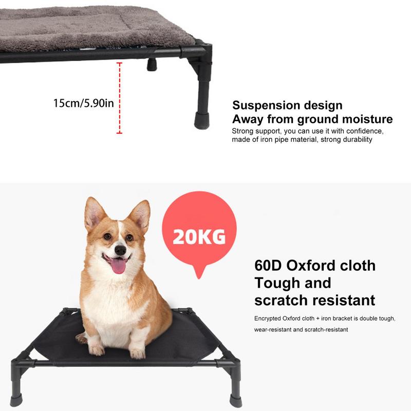 Cama de cachorro elevada ao ar - Outdoor Camping Dog Bed avaliação e preço