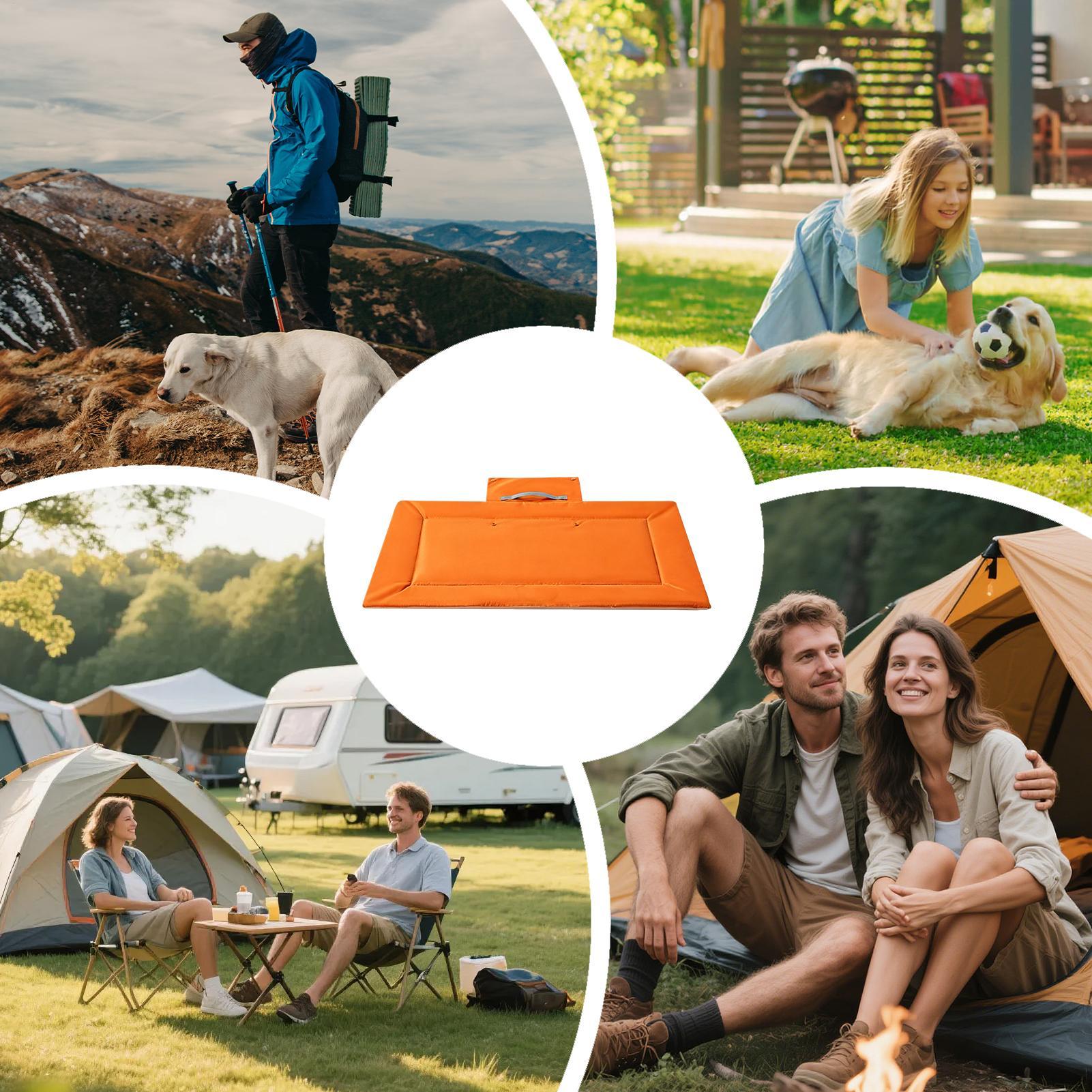 Cama de viagem para cães, dobr - Outdoor Camping Dog Bed avaliação e preço