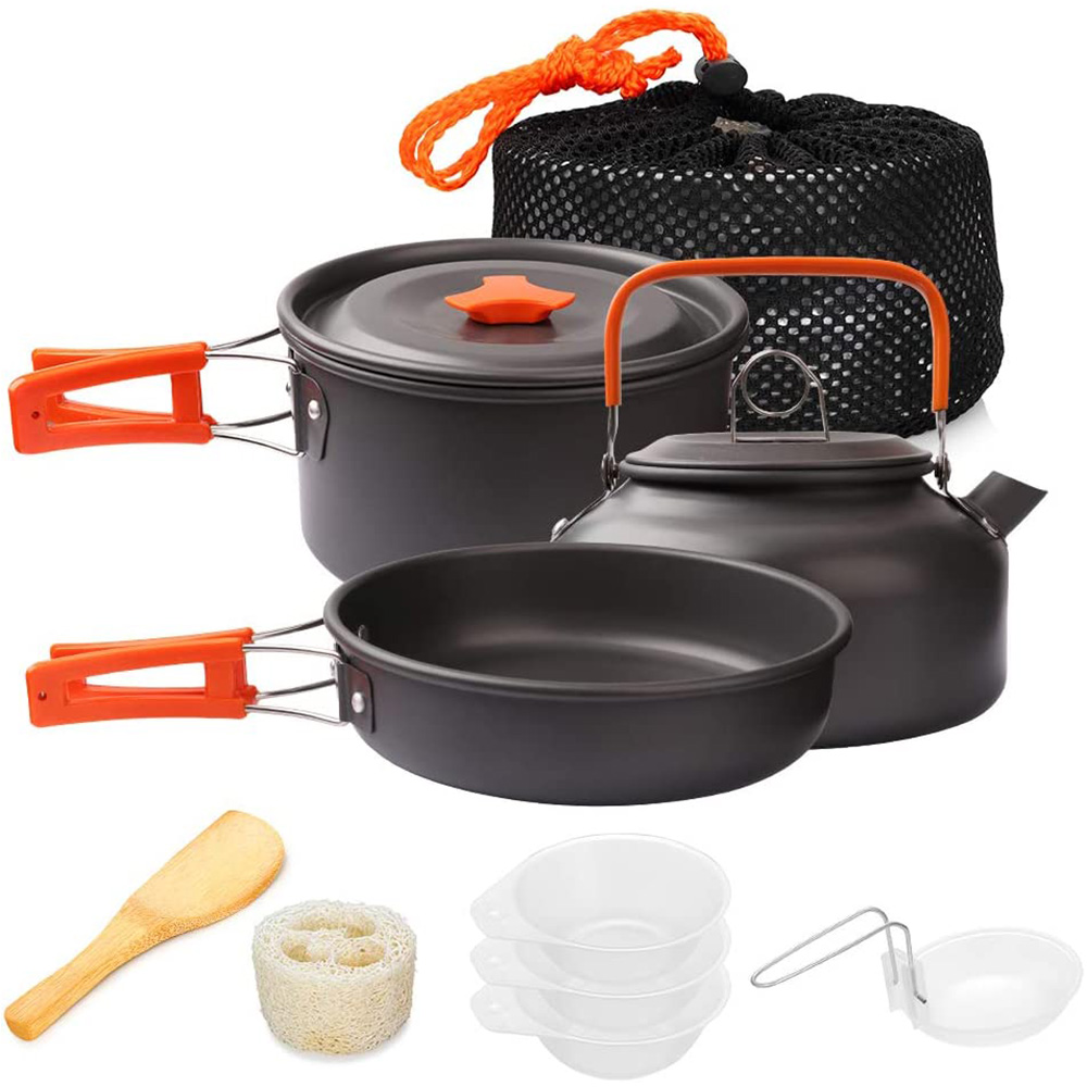 1 pçs/1 conjunto kit de panela - Outdoor Camping Dining Set avaliação e preço