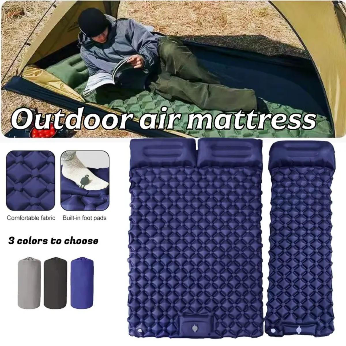 Colchão Inflável Individual e  - Outdoor Camping Rugs avaliação e preço