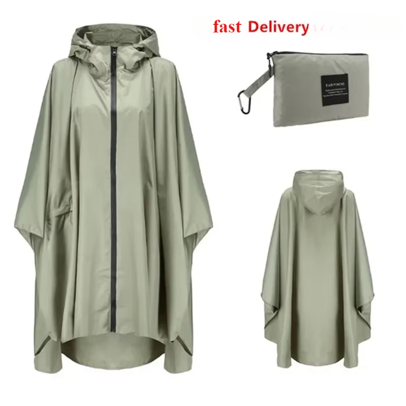 Capa de chuva de nylon para ad - Camping Rain Poncho avaliação e preço